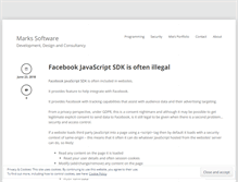 Tablet Screenshot of markssoftware.com